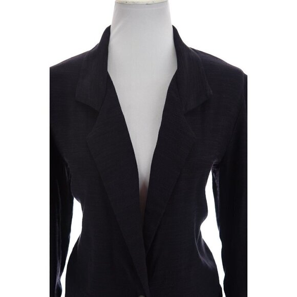 Kieley Kimmel Women Sz S Oversize Boxy Blazer Jacket Viscose Wool Lagenlook Blue - Picture 5 of 11